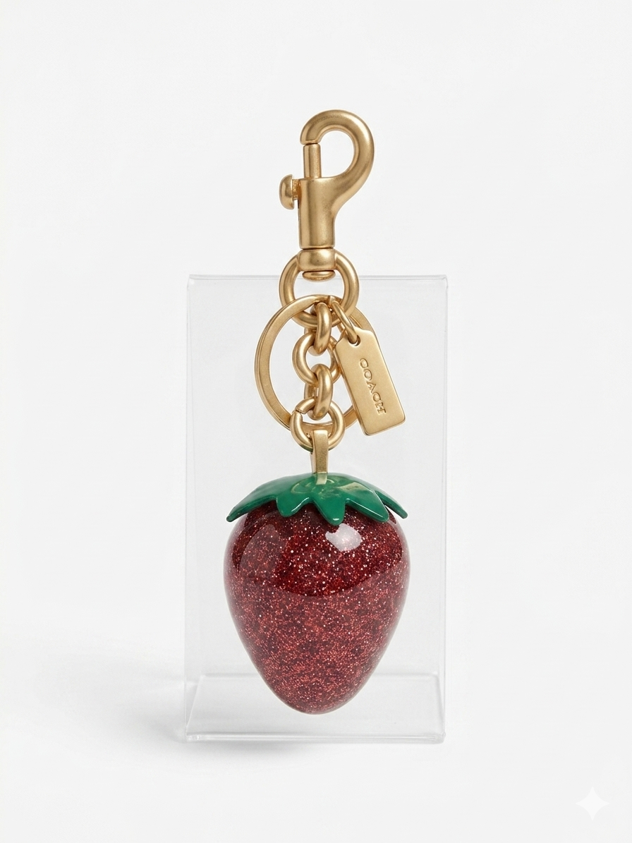 Coach Strawberry Cherry Bag Charm