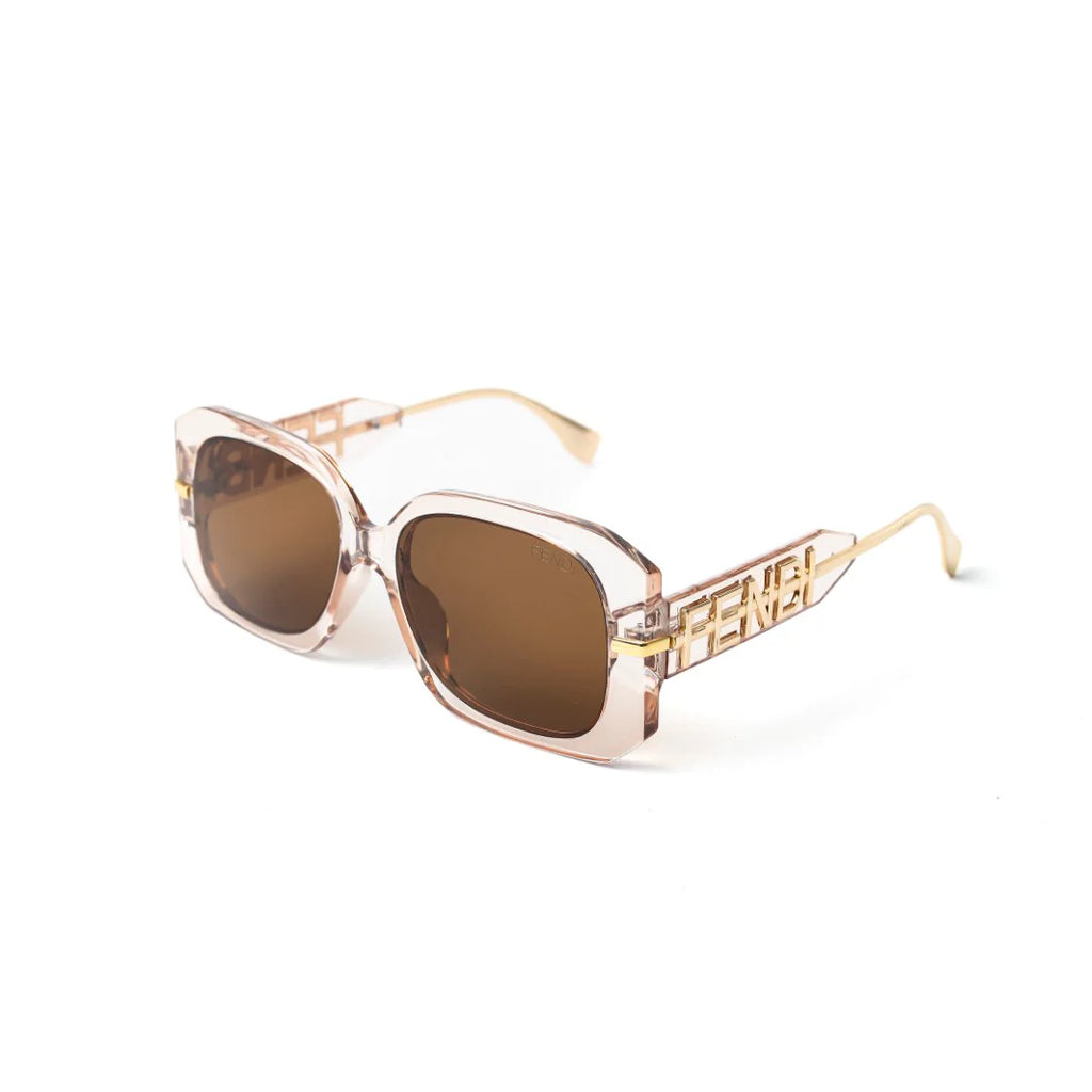 Fendi Logo Oversized Square Sunglasses