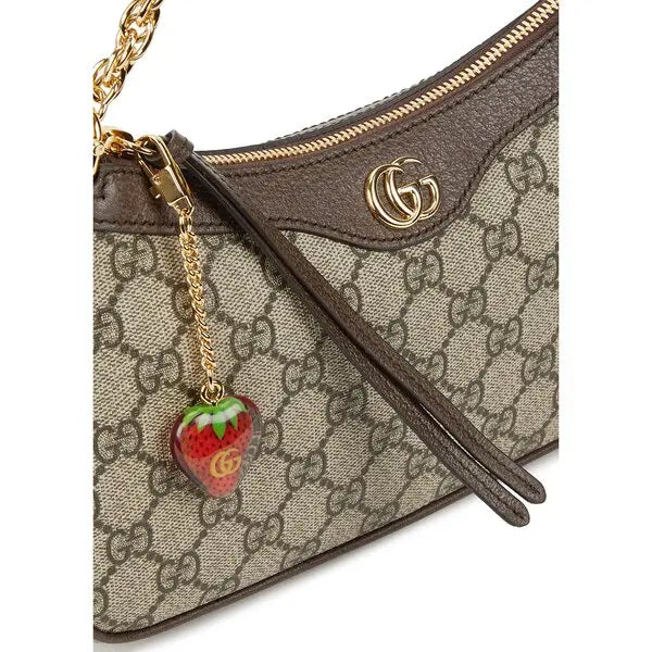 Gucci GG Canvas Shoulder Bag with Web Strap
