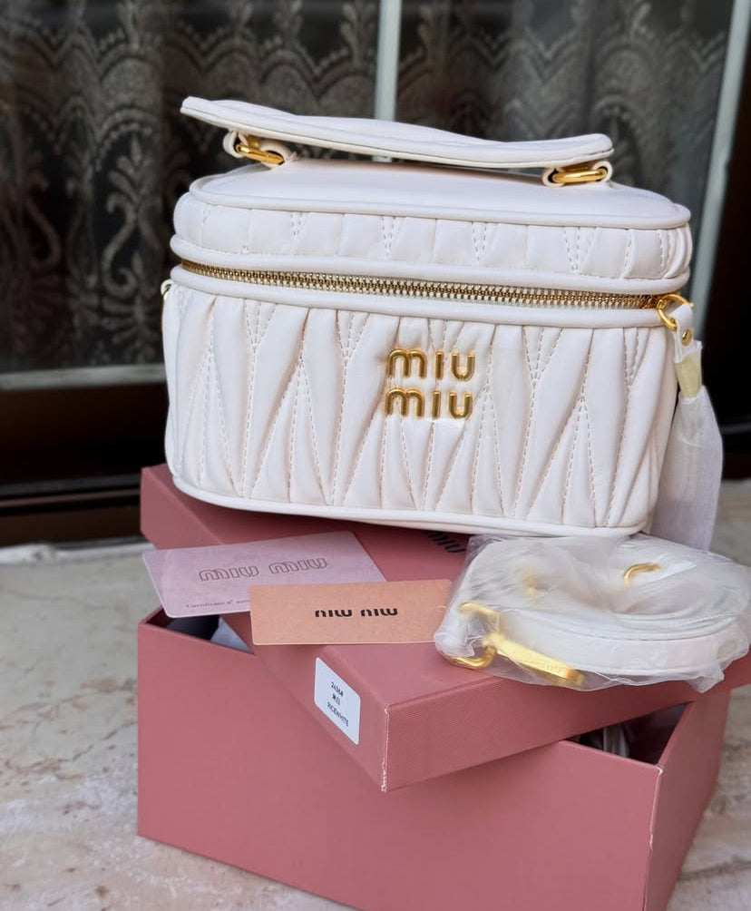 Miu Miu Matelassé Vanity Bag