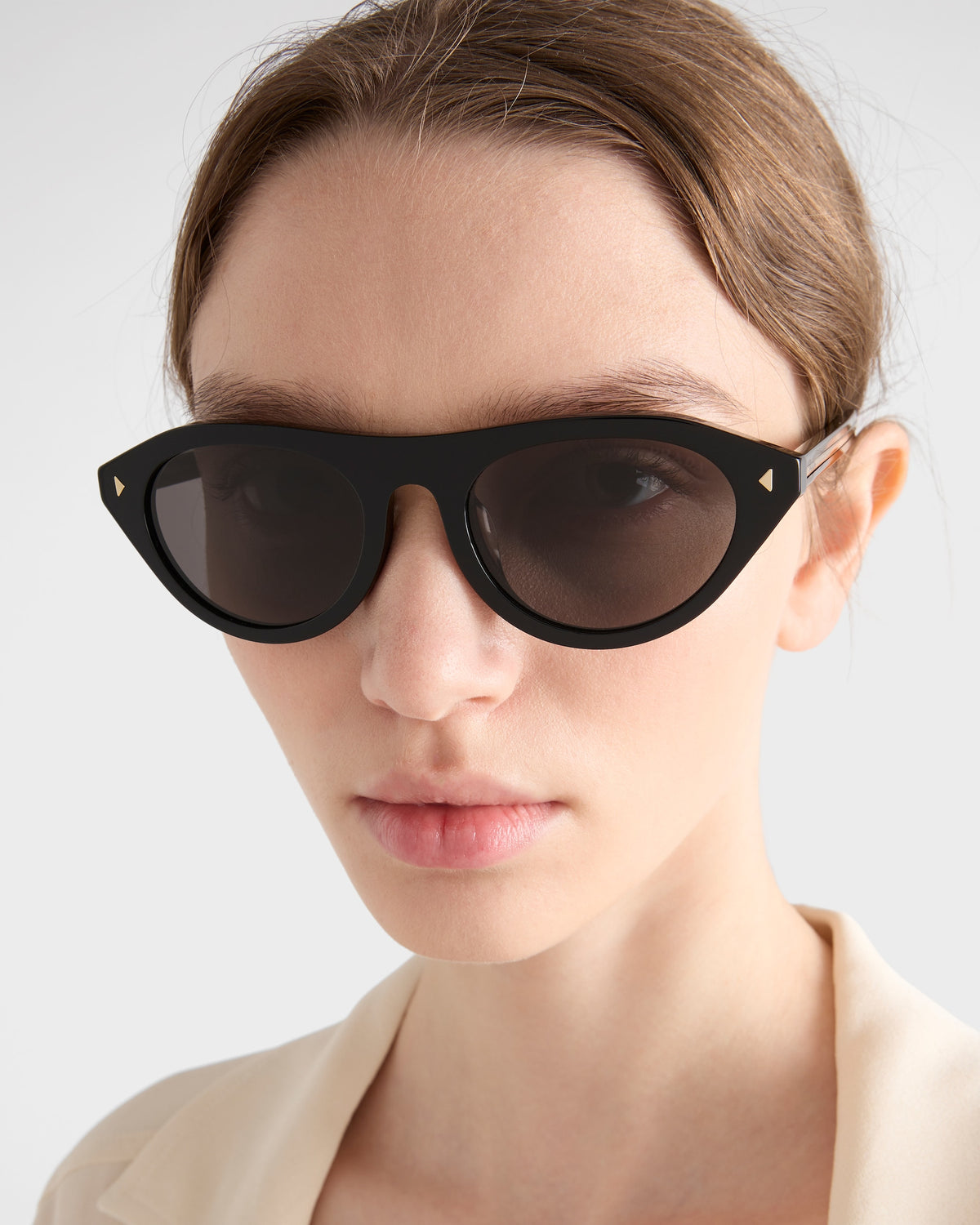 Prada Cat-Eye Oval Sunglasses