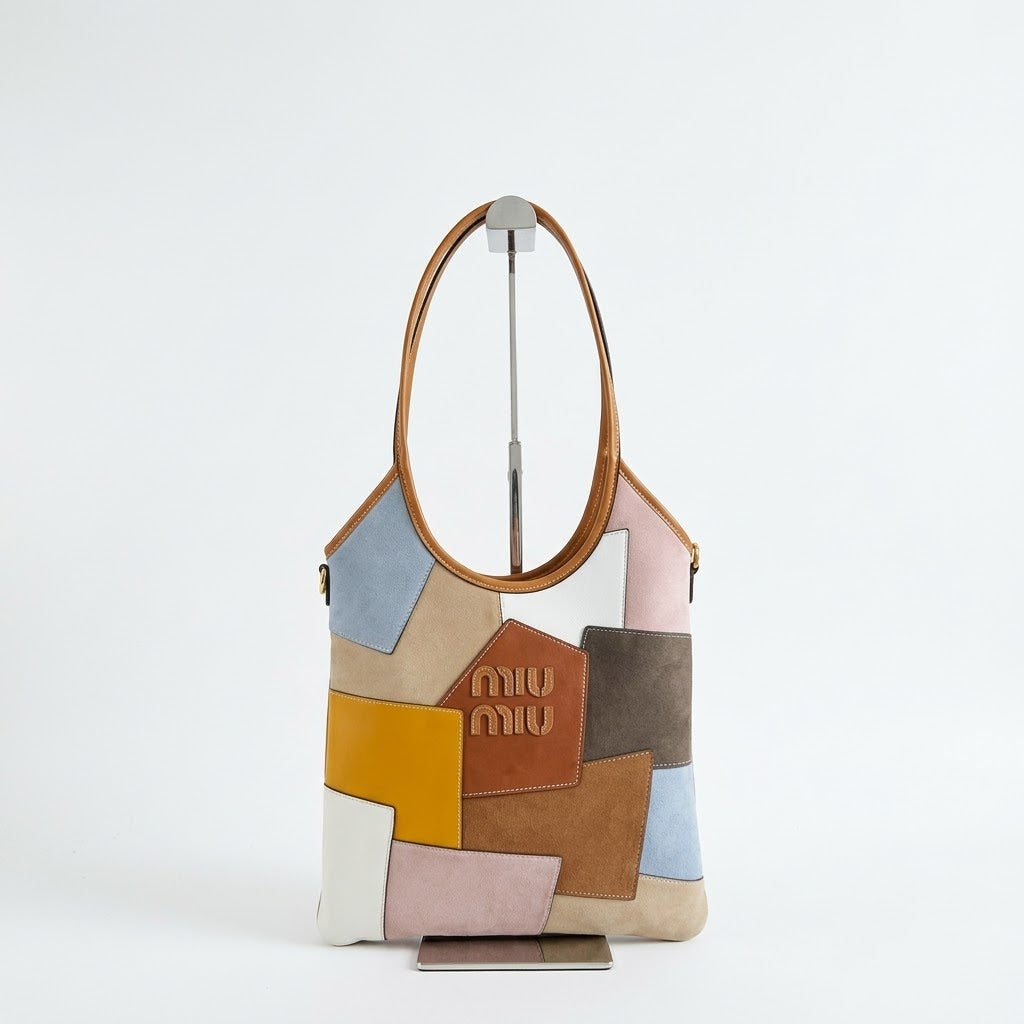 Miu Miu Ivy Leather Patchwork Bag