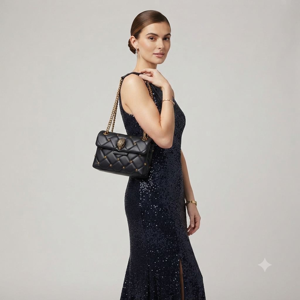 Kurt Geiger Kensington Studded Leather Bag