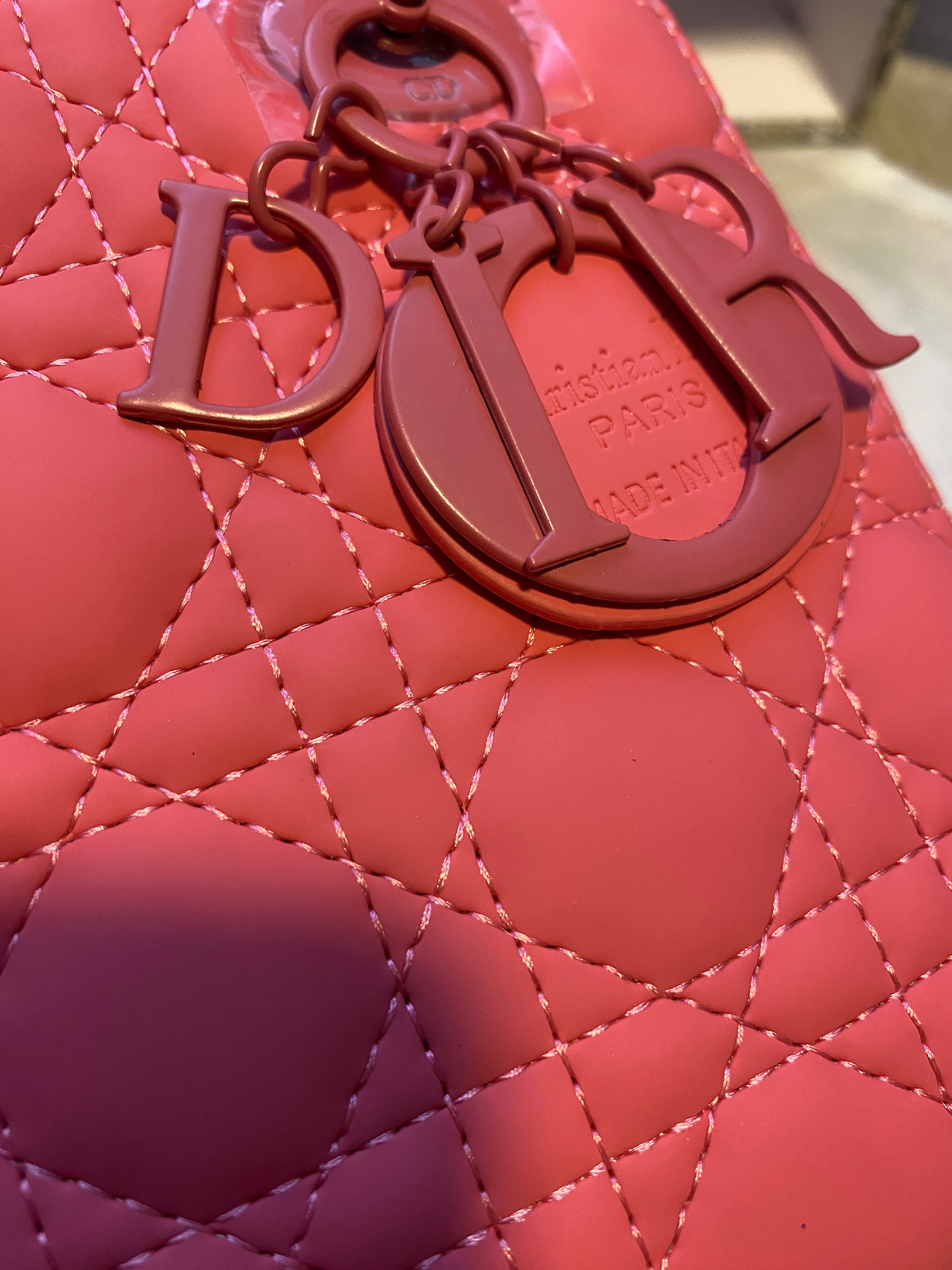 Lady Dior Patent Leather Bag