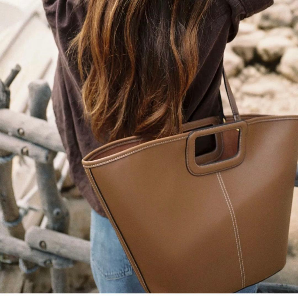 Zara Cutout Handle Tote Bag