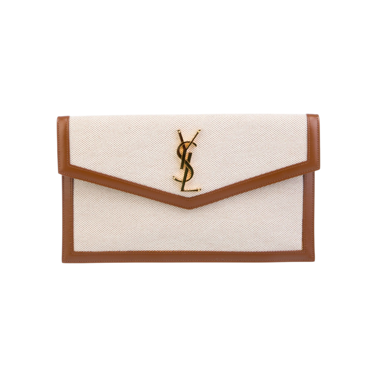 Saint Laurent Uptown Canvas Clutch