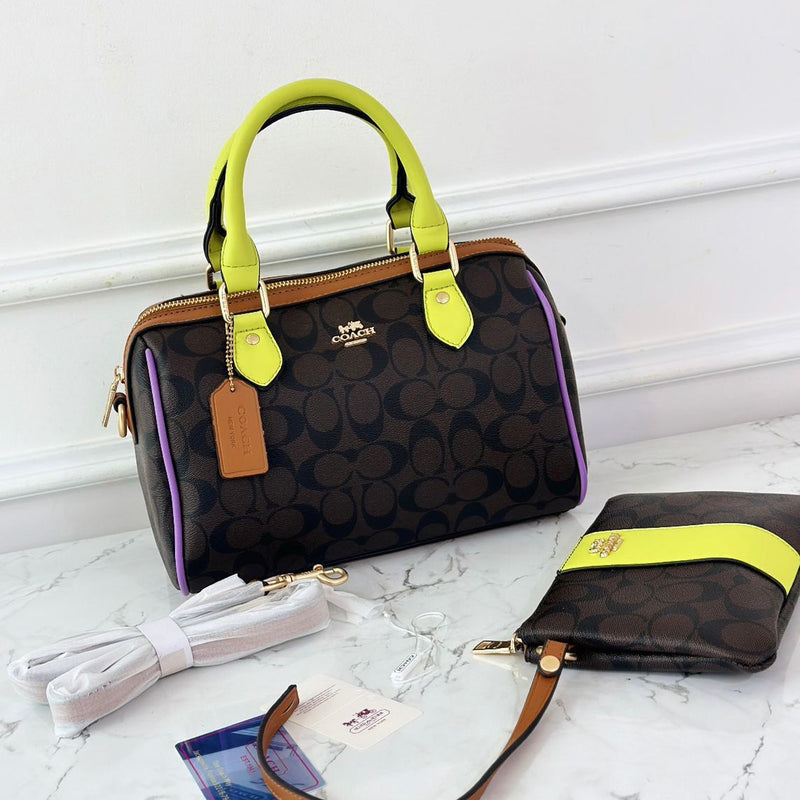 Coach Signature Barrel Bag Set