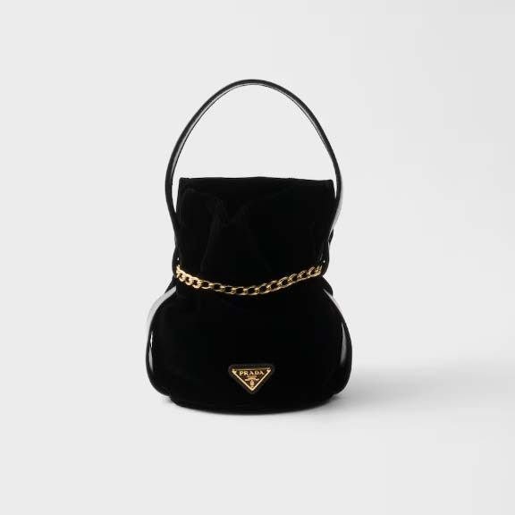 Prada Satin Mini Bucket Bag