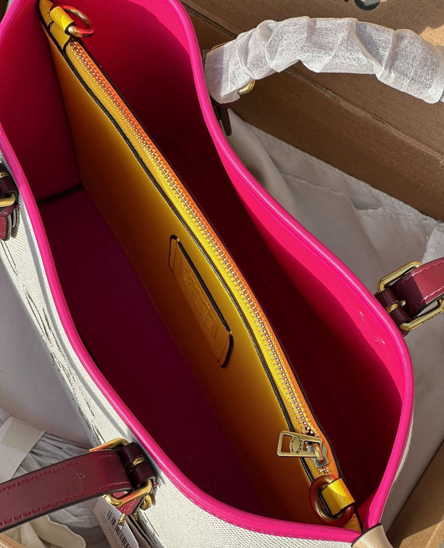 Coach Canvas and Leather Tote Bag