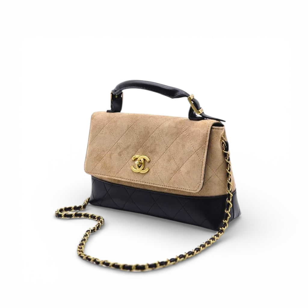 Chanel Coco Handle Flap Bag – Suede & Leather