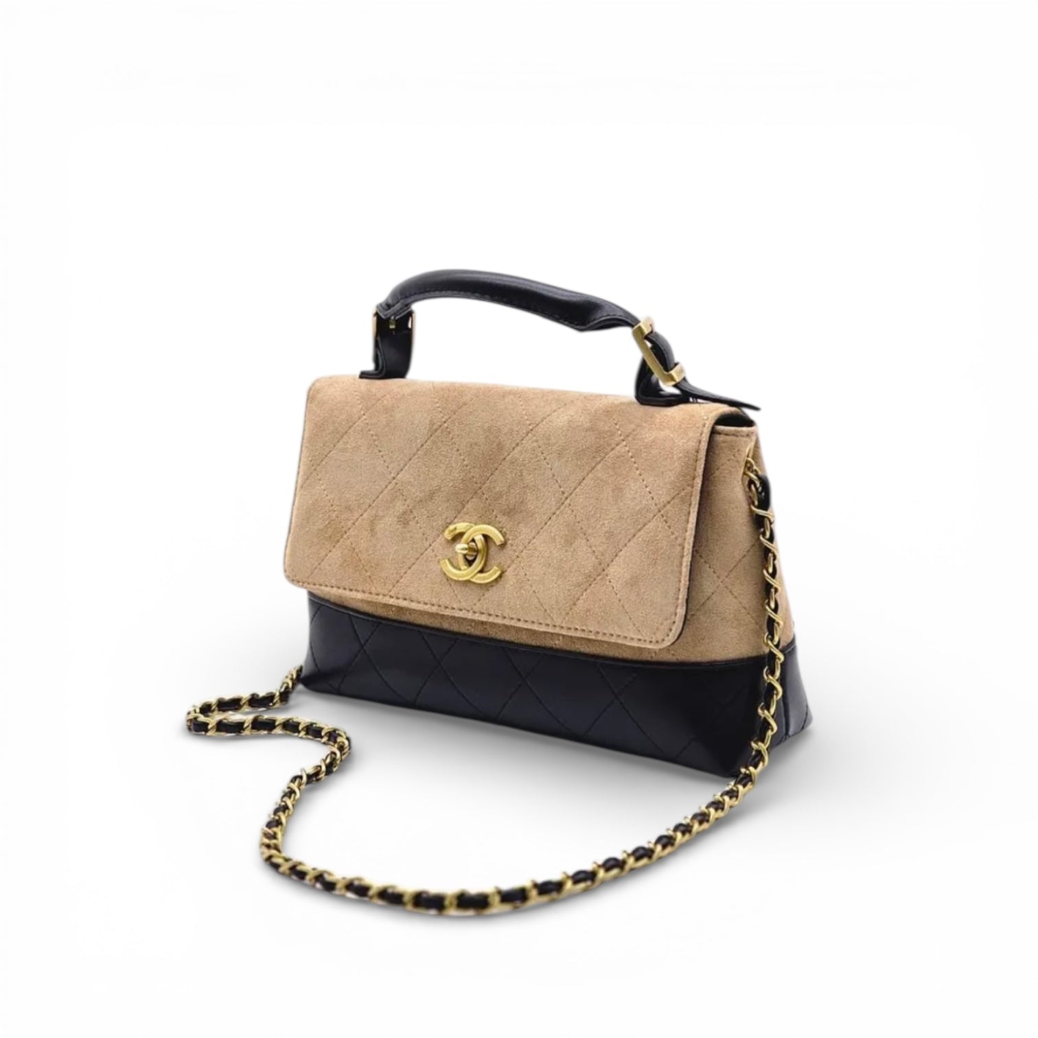 Chanel Coco Handle Flap Bag – Suede & Leather