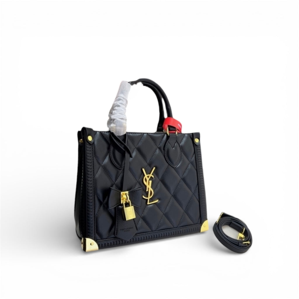 Saint Laurent (YSL) Manhattan Quilted Top Handle Bag