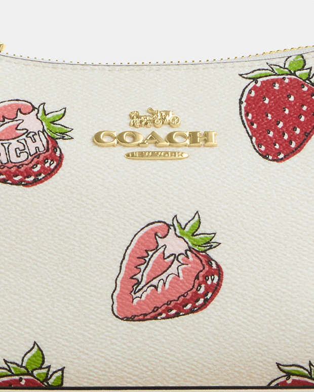 COACH TERI SHOULDER BAG WITH STRAWBERRY PRINT 🍓