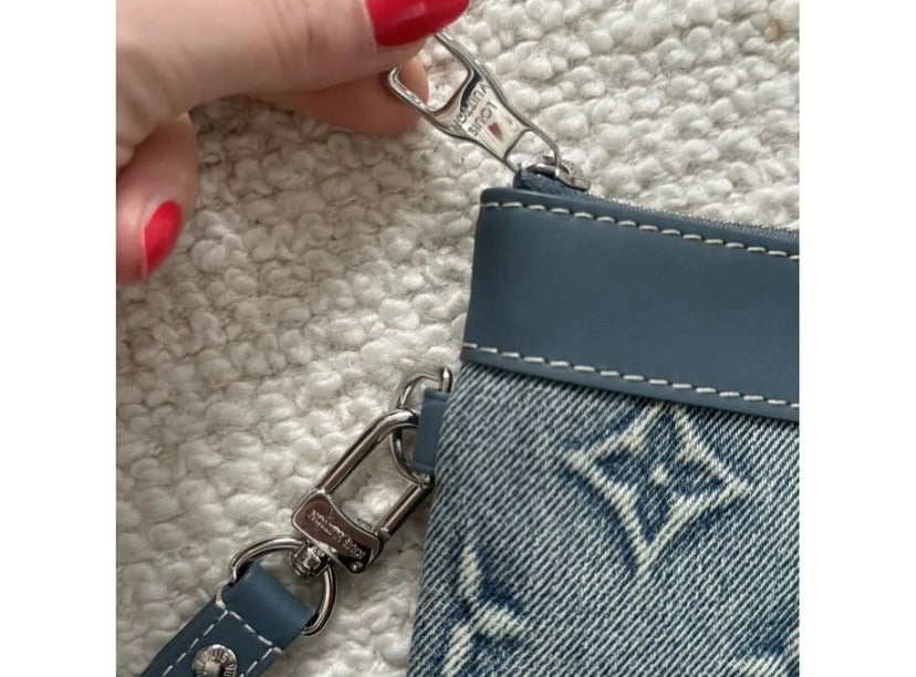 Louis Vuitton Denim Monogram Pouch