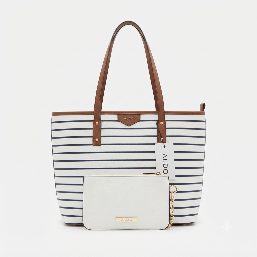 ALDO Nautical Stripe Tote Bag