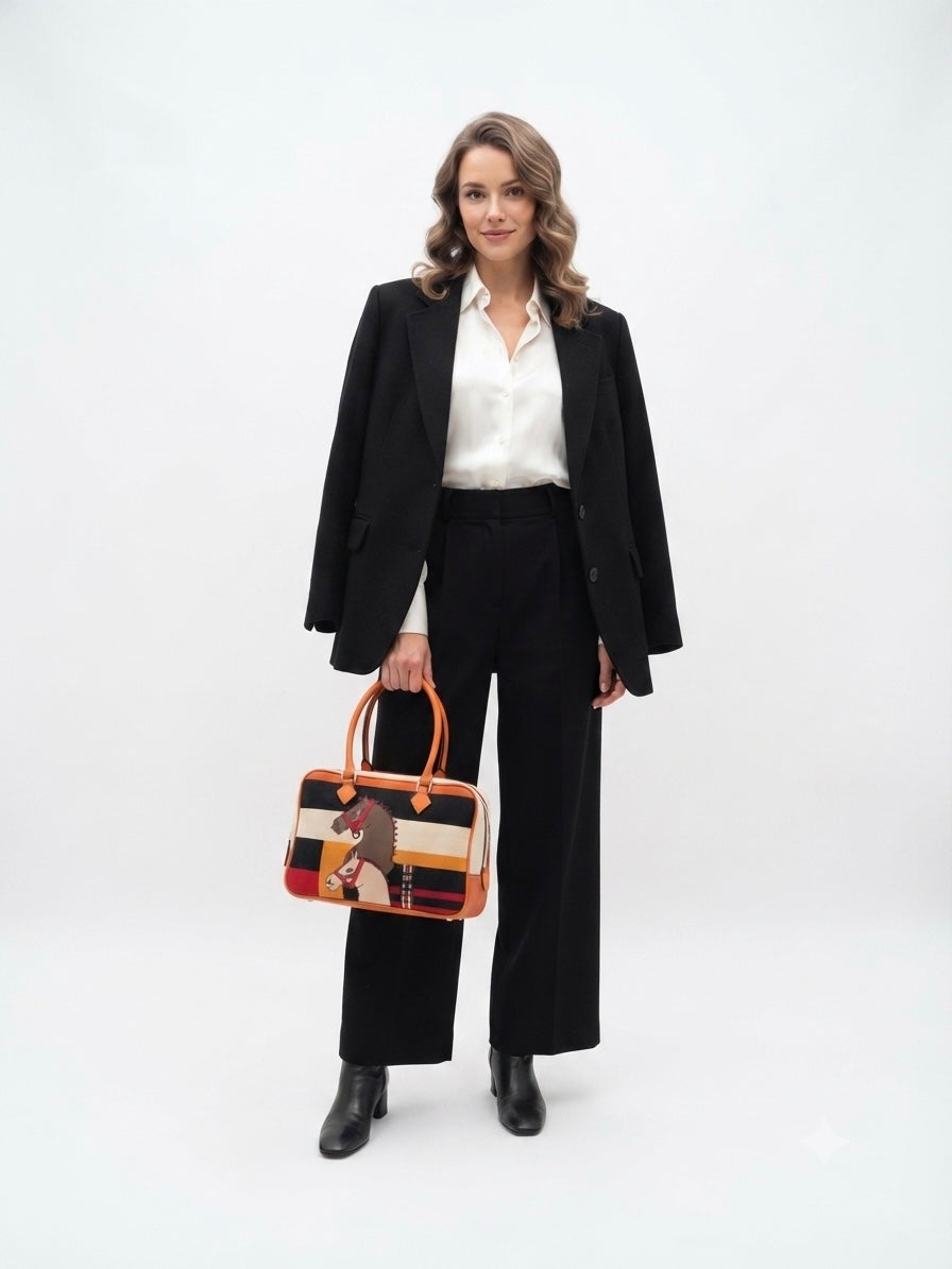 Hermès Cavalier Canvas Bag