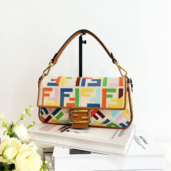Fendi Baguette Bag – Multicolor Canvas