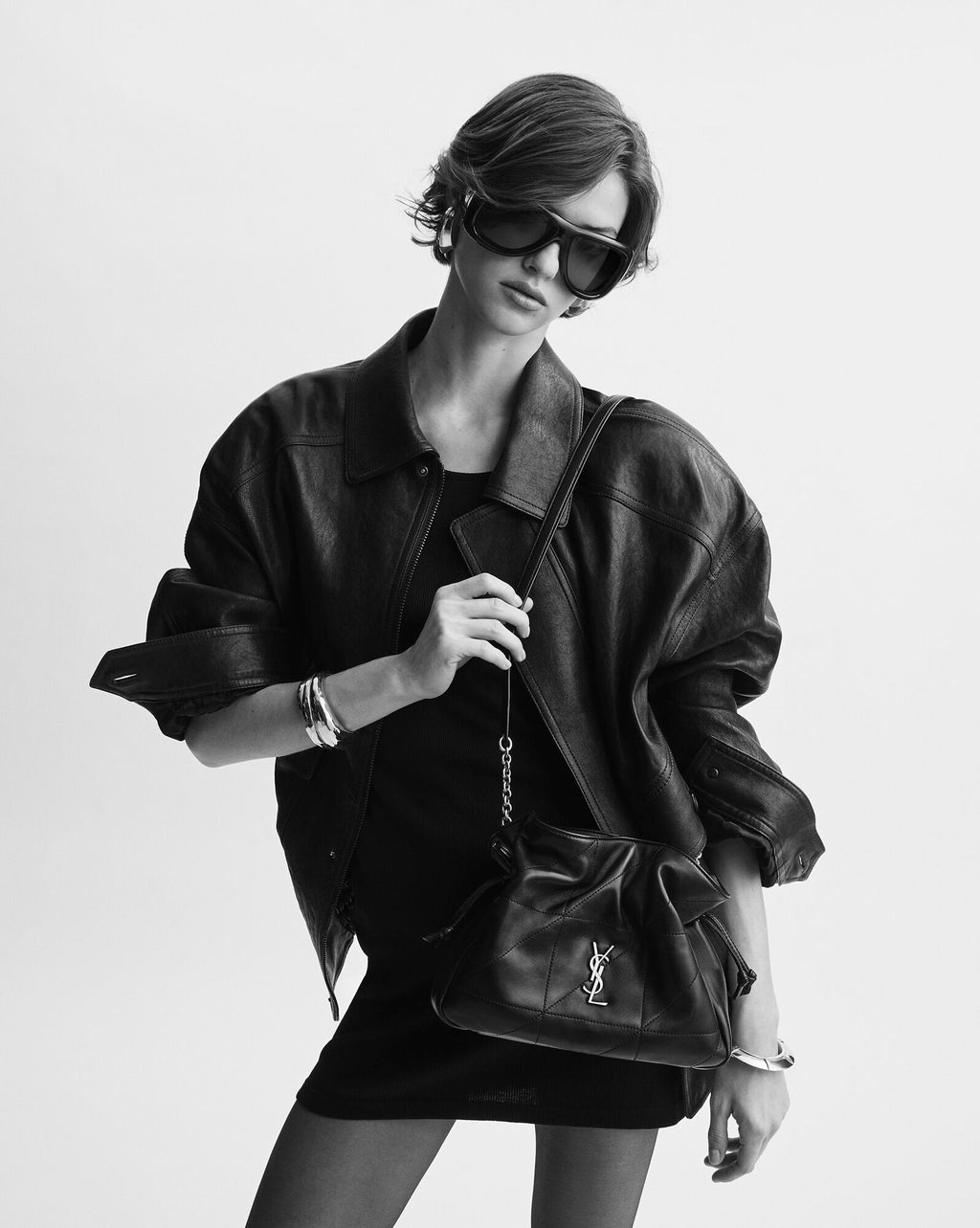 Saint Laurent Cassandra Small YSL Bucket Bag