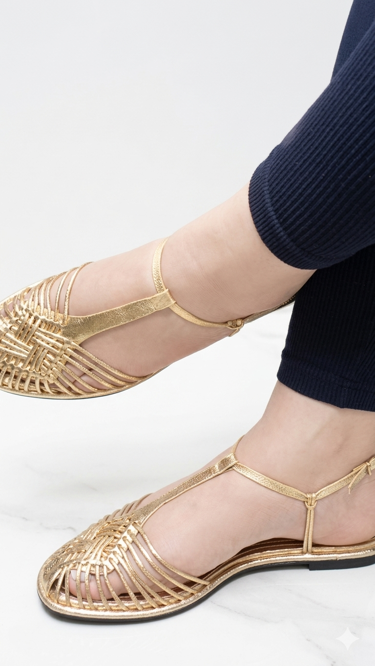 Zara Woven Flat Sandals