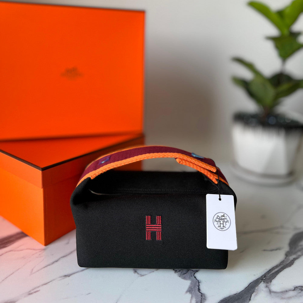 Hermès Canvas Pouch