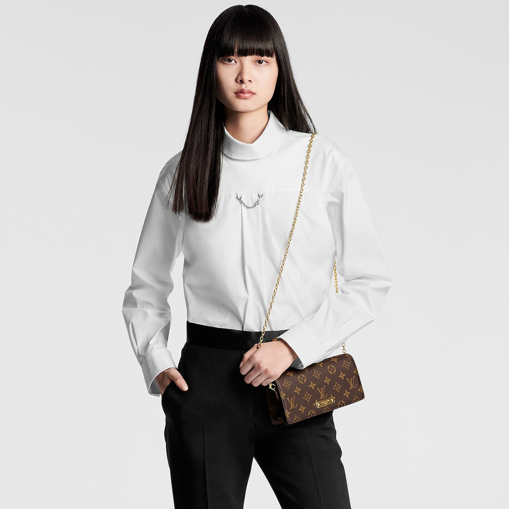 Louis Vuitton Wallet On Chain Lily Monogram