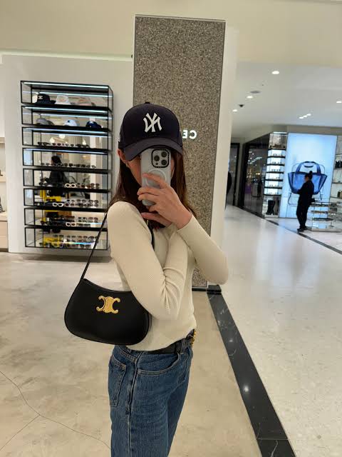 CELINE Small Tilly Bag in Shiny Calfskin