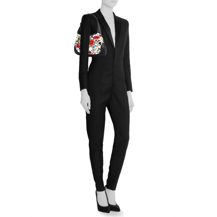 Gucci Web Floral Shoulder Bag