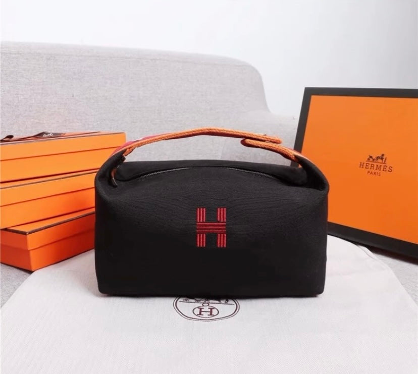 Hermès Canvas Pouch