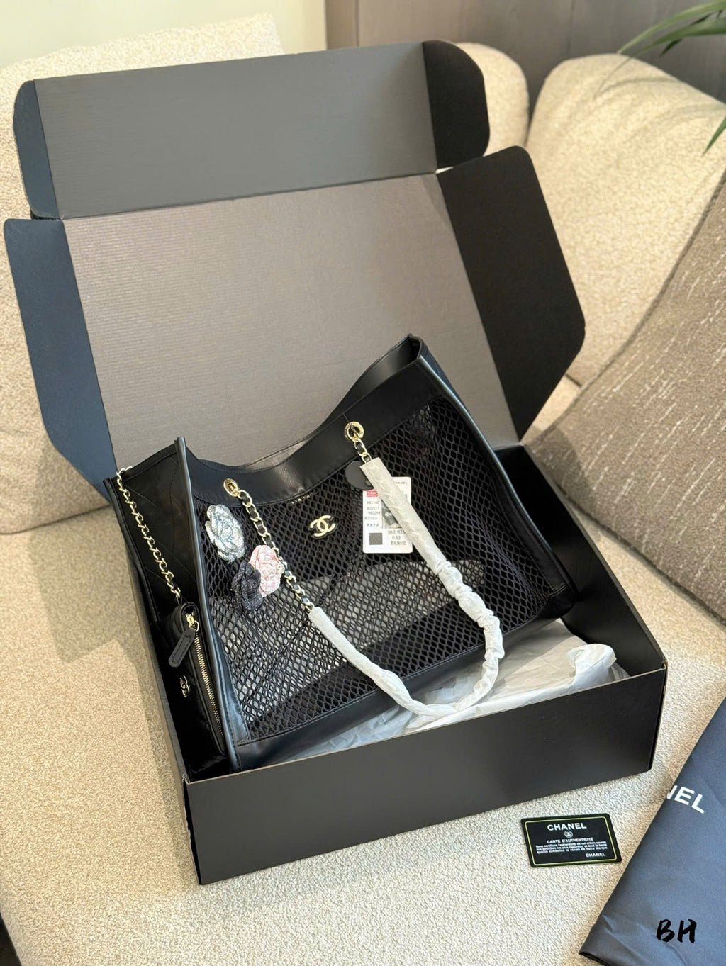 Chanel Mesh Beach Tote Set