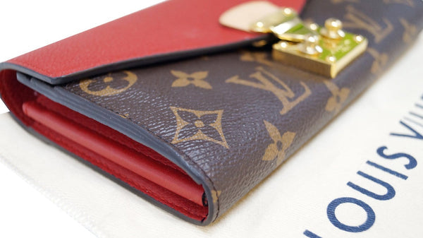 Louis Vuitton Envelope Flap Long Wallet – Monogram with Front Lock Detail