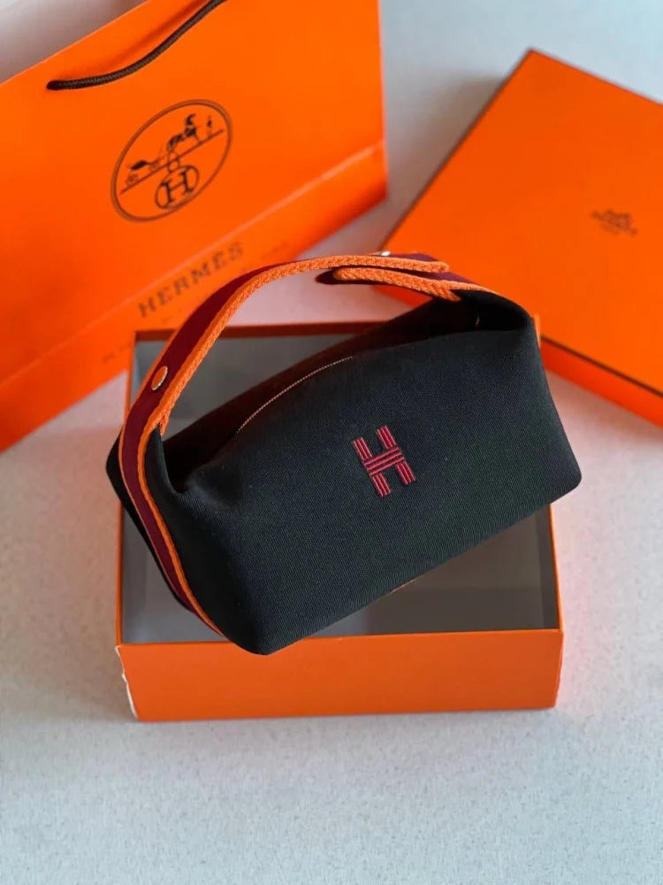 Hermès Canvas Pouch