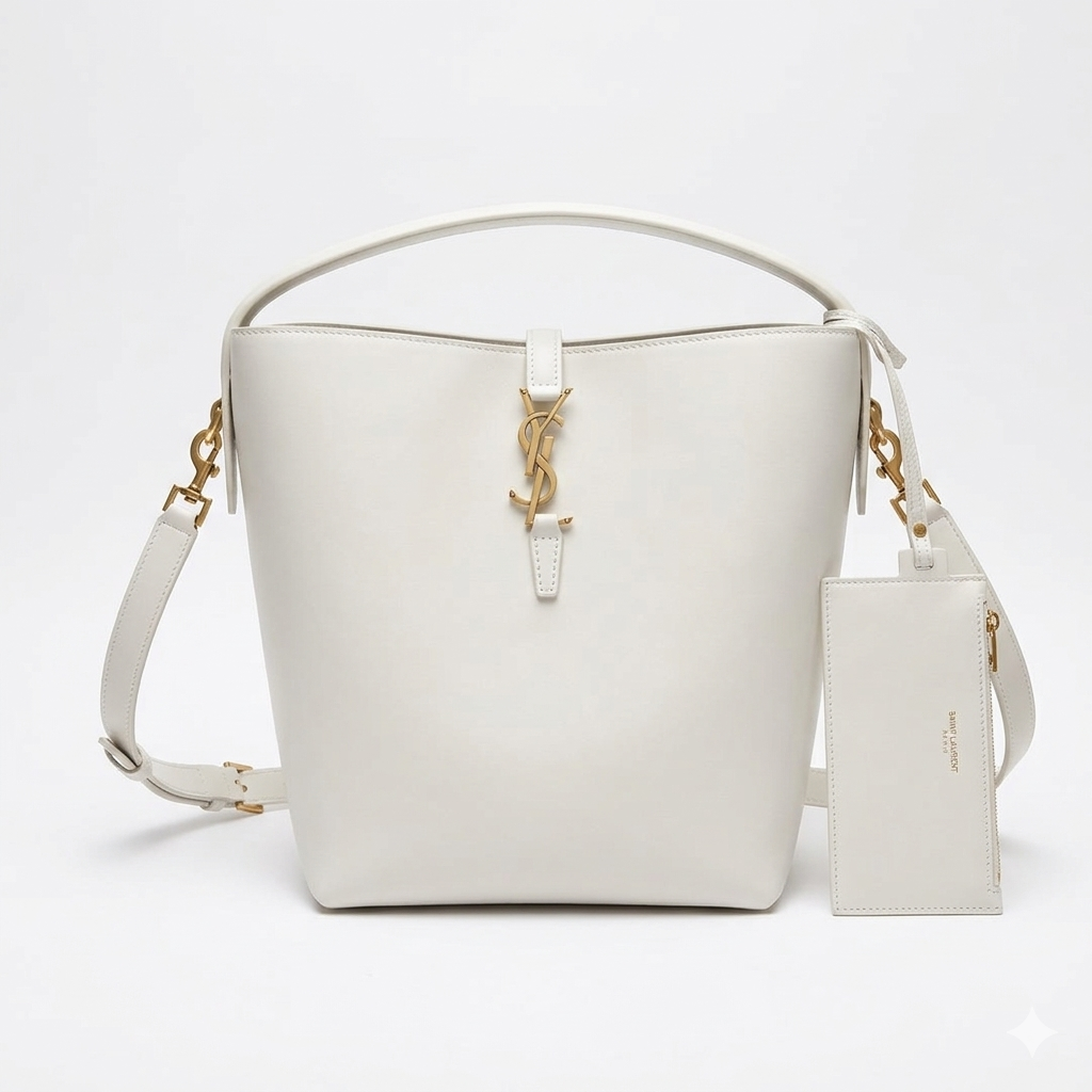 Saint Laurent Le 37 Leather Bucket Bag