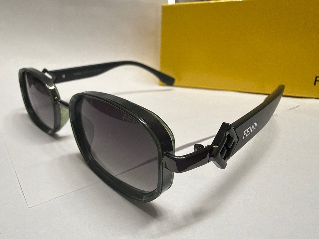 Fendi First O'Lock Rectangular Sunglasses