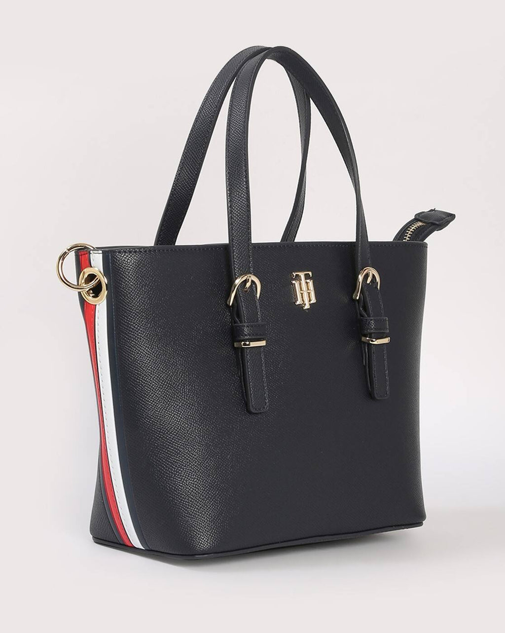 Tommy Hilfiger TH Monogram Buckle Small Tote Bag