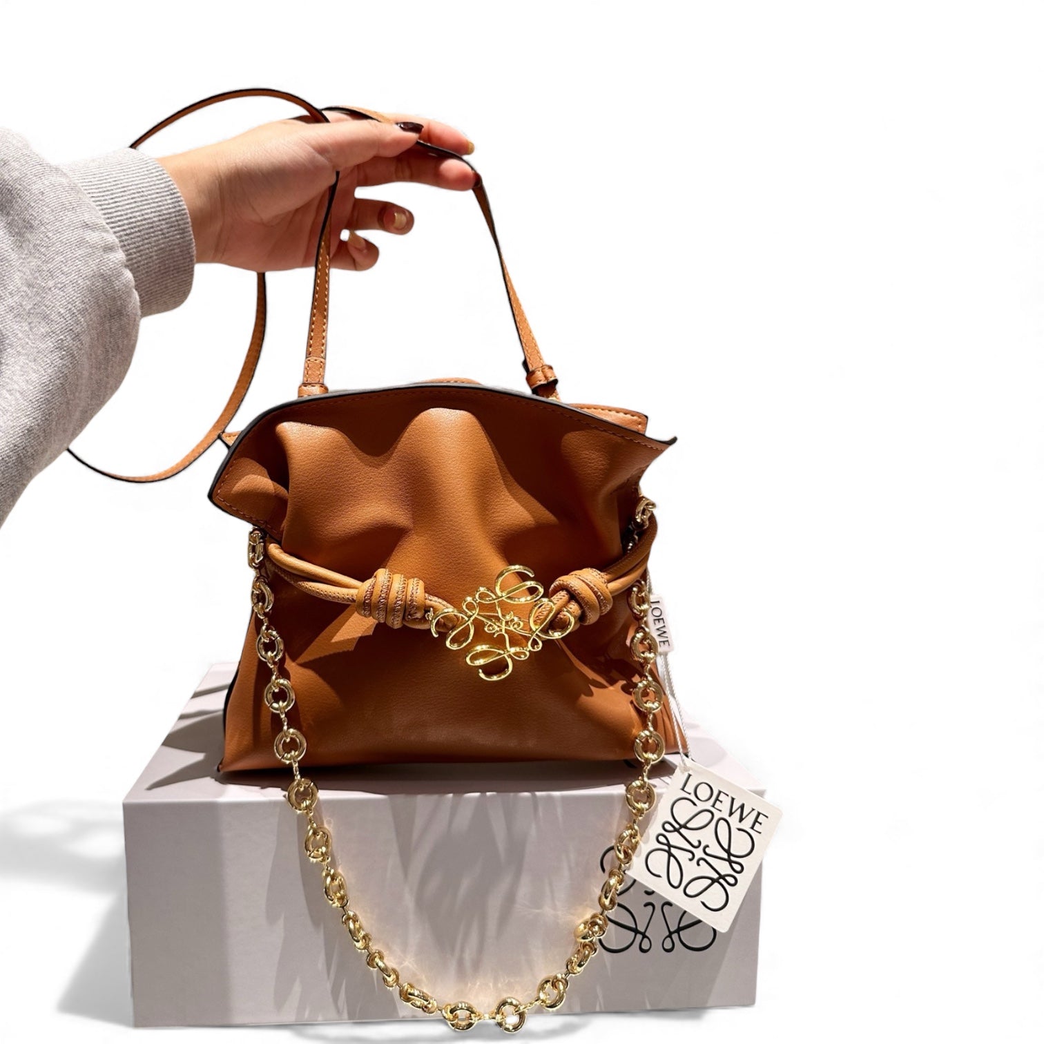 Loewe Anagram Chain Bucket Bag