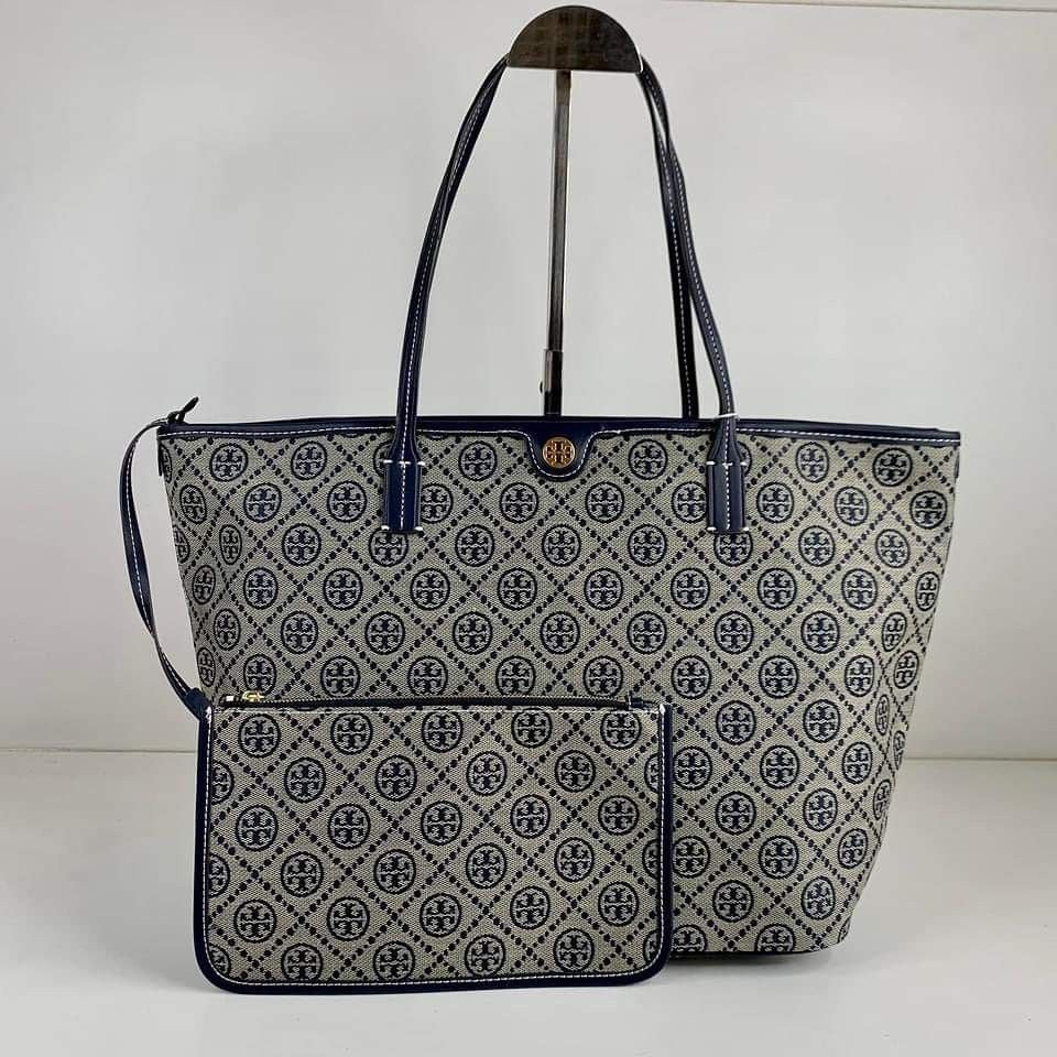 Tory Burch T Monogram Zip Tote
