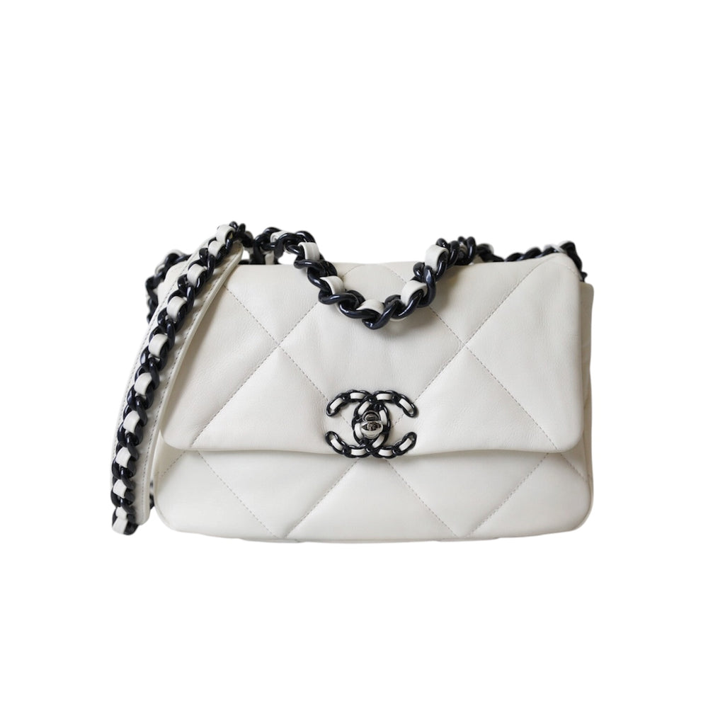 Chanel 19 Large Flap Bag in Bi-Color Quilted Lambskin