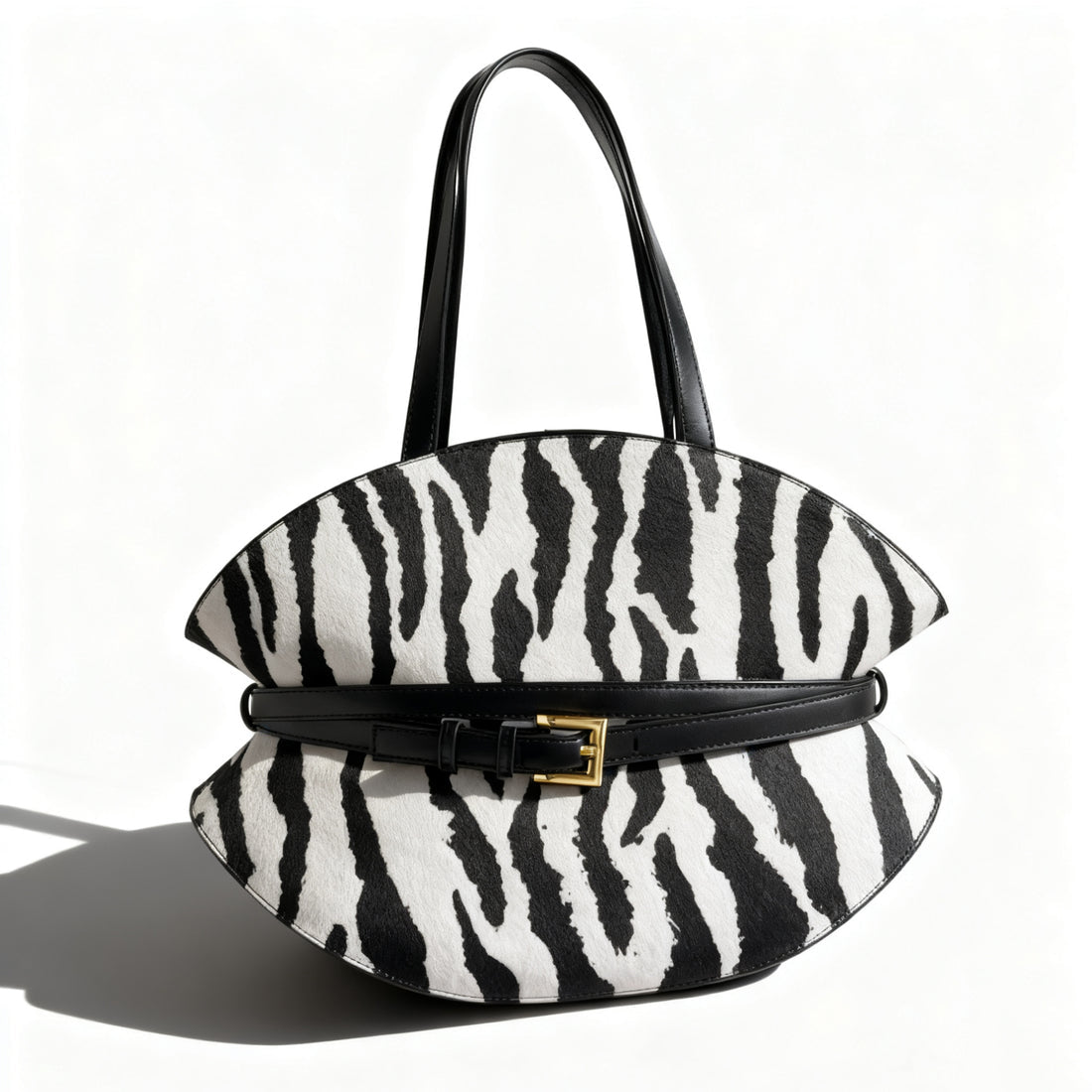 BALMAIN Shuffle Belt Shoulder Bag in Calfskin