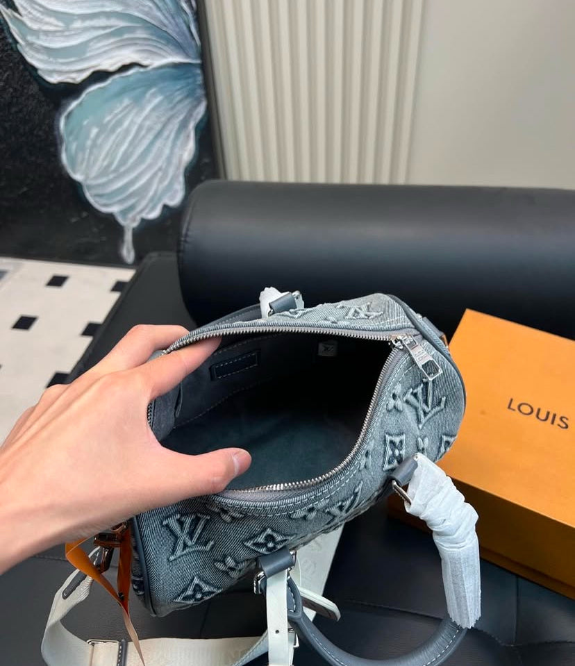 Louis Vuitton Speedy Bandoulière Denim 25