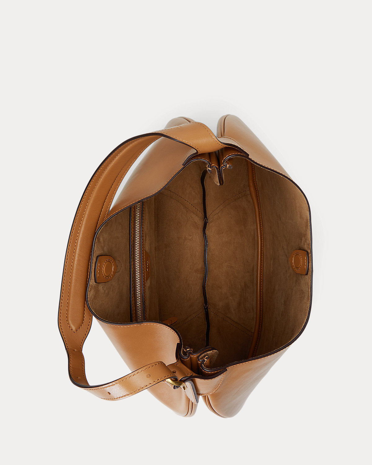 Polo Ralph Lauren Polo ID Leather Hobo Shoulder Bag