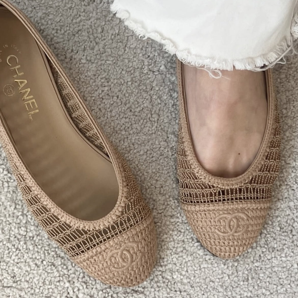 Chanel Crochet Ballet Flats