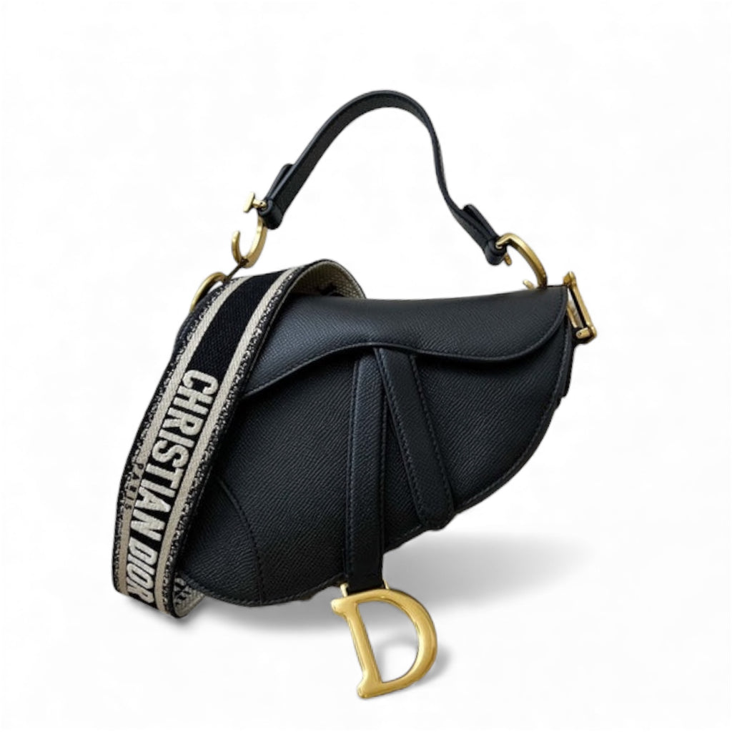 Dior Saddle Bag with Embroidered Strap
