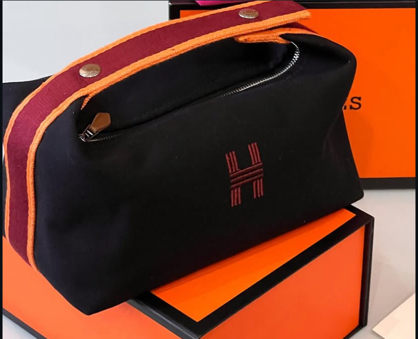Hermès Canvas Pouch
