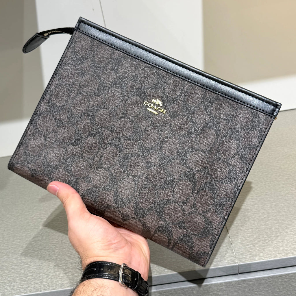 Coach Signature Zip Pouch
