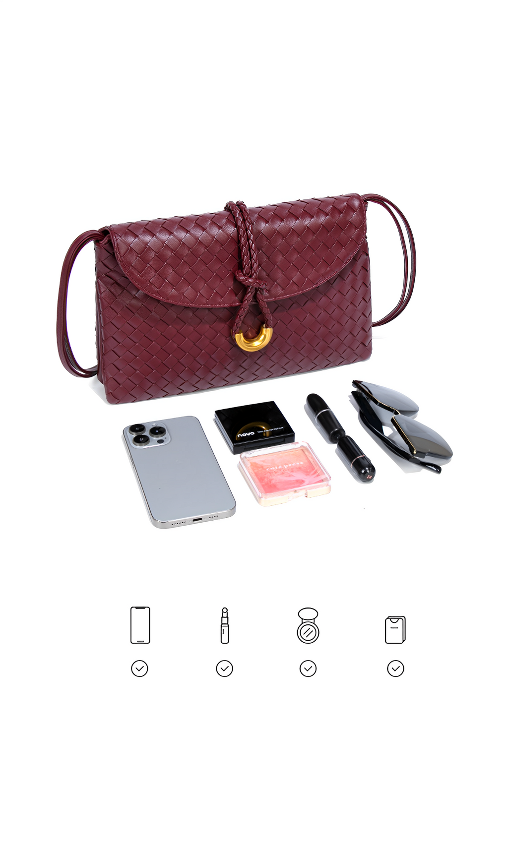 Bottega Veneta Intrecciato Knot Crossbody