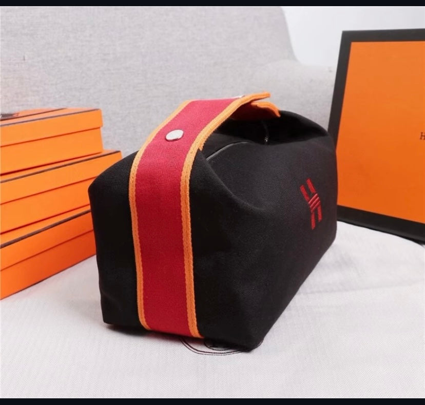 Hermès Canvas Pouch