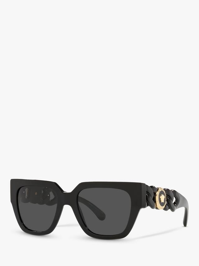 Versace Medusa Chain Square Sunglasses