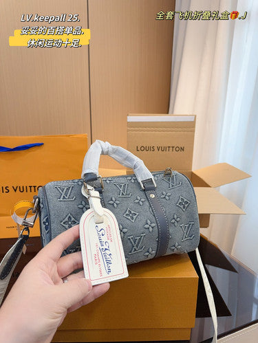 Louis Vuitton Speedy Bandoulière Denim 25