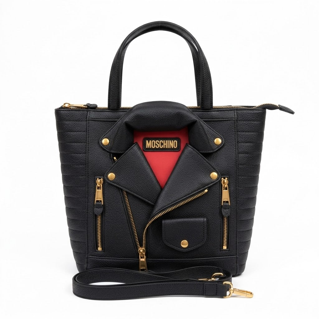 Moschino Biker Jacket Tote Bag