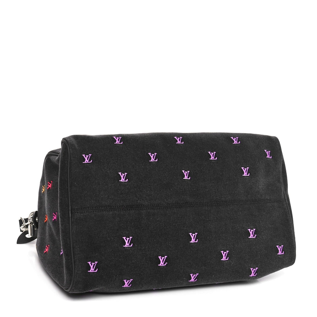 Louis Vuitton Black Denim Monogram Duffle Bag – Jeans Quality
